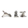 Basic Spirit Yoga Dogs - Dogs in Yoga Poses Pewter