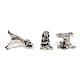 Basic Spirit Yoga Dogs - Dogs in Yoga Poses Pewter Figurines