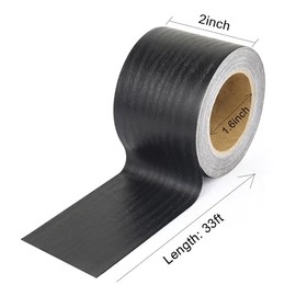 BOMEI PACK 1 Rollo de Cinta de Reparación de Grano de Madera, Negra, 5cm x 10m por rollo, Parche Autoadhesivo de Reparación para Muebles, Suelos, Arma