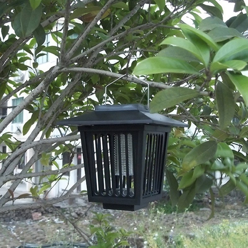 Solar Power LED Mosquito Killer Lamp Outdoor Garden Yard Lawn
