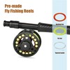 MASTER LOGIC Stealth Fly Fishing Rod Combo Starter Kit, 30T