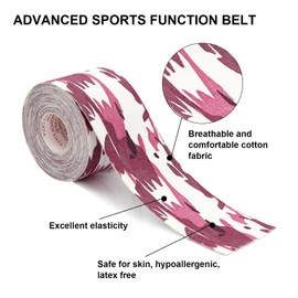 6 Packs Athletic Sports Waterproof Unisexs Kinesiology Tape 5CM×5M,Sports Tape Strapping,Elastic Muscle Support Tape for Exercise & Sports,Provides Support for Muscles and Joints, Knees,Shoulders to Reduce Pain and Injury Recovery,Latex Free