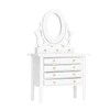 1:12 Scale Dollhouse Toilet Table High Simulation Wooden Miniature Dressing