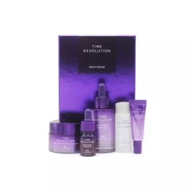 Misha 미샤 타임 레볼루션 나이트리페어 2종 기획세트 5X Missha Time Revolution Night Repair 2 Piece Set 5X [Missha Time Revolution Night Repair 2-Set Plan]