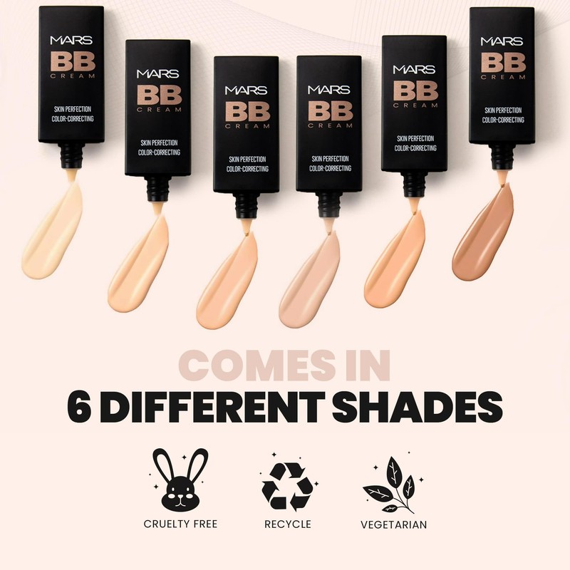 MARS BB Cream Foundation Biege (Light Beige)