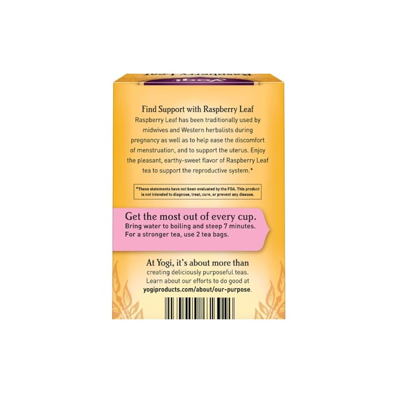 Yogi Tea - Raspberry Leaf Tea, Supports the Reproductive System,
