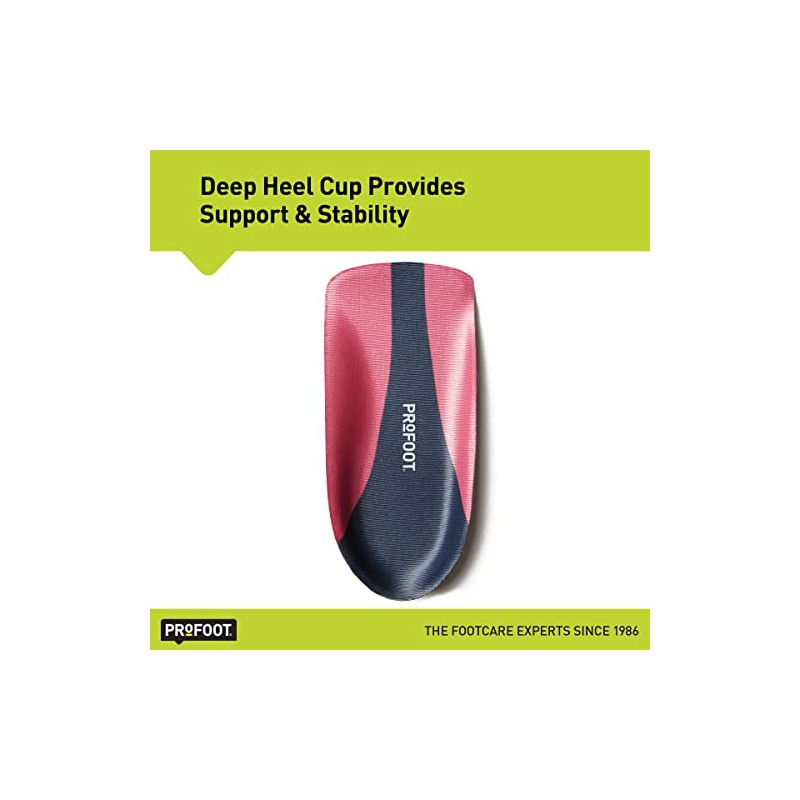PROFOOT Plantar Fasciitis Orthotics, Women's 6-10, 1 Pair