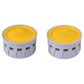 Cornat Aerator Insert M22 / M24 - Water Saving of up to 70% - With Seal - Suitable for Standard Aerators - Grey - Made of Plastic/Aerator Inner Part/Mixing Nozzle / TECWS508