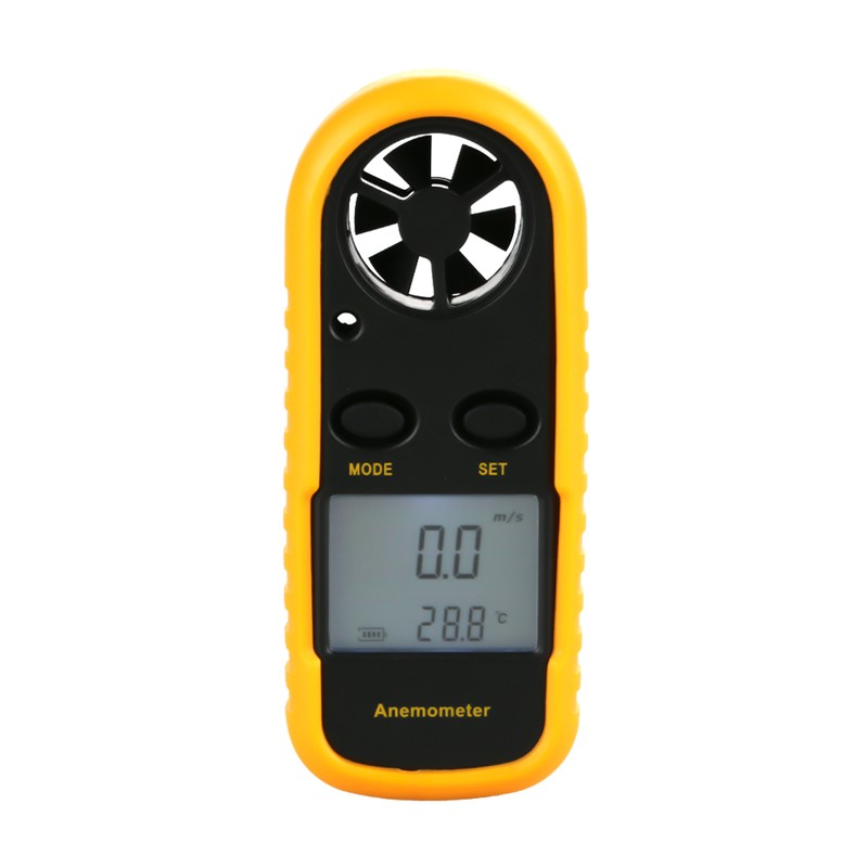 Portable Digital Anemometer Wind Speed Gauge Air Flow Speed Temperature