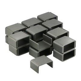 The ROP Shop 3 Pack - 6 2x4 Raw Steel Weld-On Stake Pocket Brackets for Curt 83072 Trailers