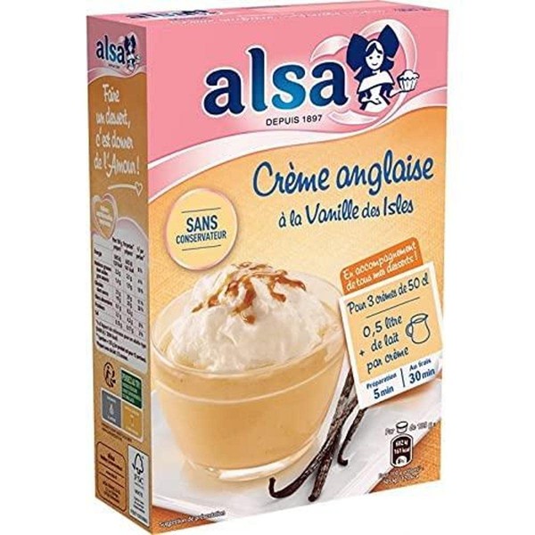 ALSA Préparation dessert crème anglaise vanil