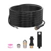 MATXREE Pipe Cleaning Hose Kit 15m 180bar with Adapter, Nozzles