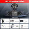 Fuluku 360 Degree Dash Cam View, 4 Channel Front Rear