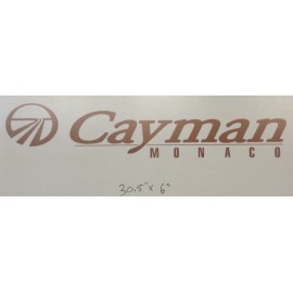 MONACO CAYMAN MONACO RV DECAL LOGO LEGEND 30.5x6" BRONZE MOTORHOME CAMPER TRAILER