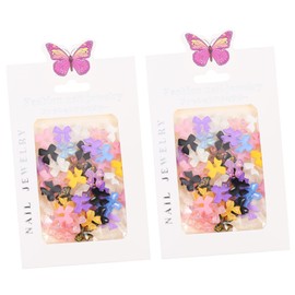 minkissy Sets Bows Nail Charms Full Gel Stickers for Women Nail Decorations Resin Charms Salon Accessories Pcs