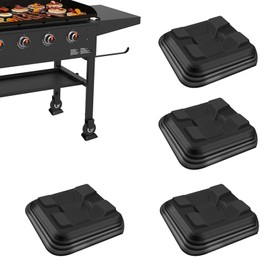 RELIY 4Pcs Black-Stone 1/4" Plastic Griddle Leveling Shims Kit, 4-Piece Stackable Leveling Kit Grill Accessories,Easy Levelling Keep Flat Top Grill in Level (4PCS)