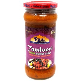 Rani Tandoori Vegan Simmer Sauce (Creamy Tomato & Smoked Paprika) 14oz (400g) Glass Jar ~ Easy to Use | Vegan | No Colors | All Natural | NON-GMO | Gluten Free | Indian Origin