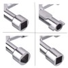 4-Way Multi-Functional Utilities Key, 2 Pcs Plumbing Wrench, Opening Tool