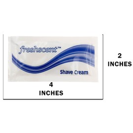 1000 Pieces - Wholesale Freshscent .25 oz Shaving Cream - Bulk Case Travel Size Toiletries