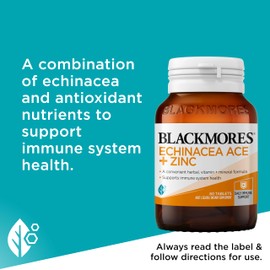 Blackmores Echinacea ACE + Zinc | Supports Healthy Immune System Function | 60 Tablets