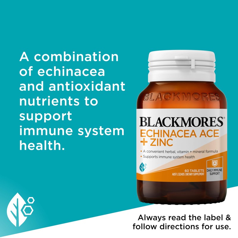 Blackmores Echinacea ACE + Zinc | Supports Healthy Immune System