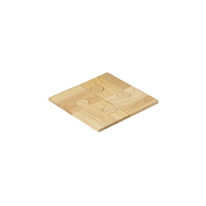 Apollo Set of 4 Wooden Jigsaw Table Protecting Coaster