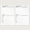 KOMPASS® Fitness Planning Inserts, DIN A5 Inserts for Ring Binder