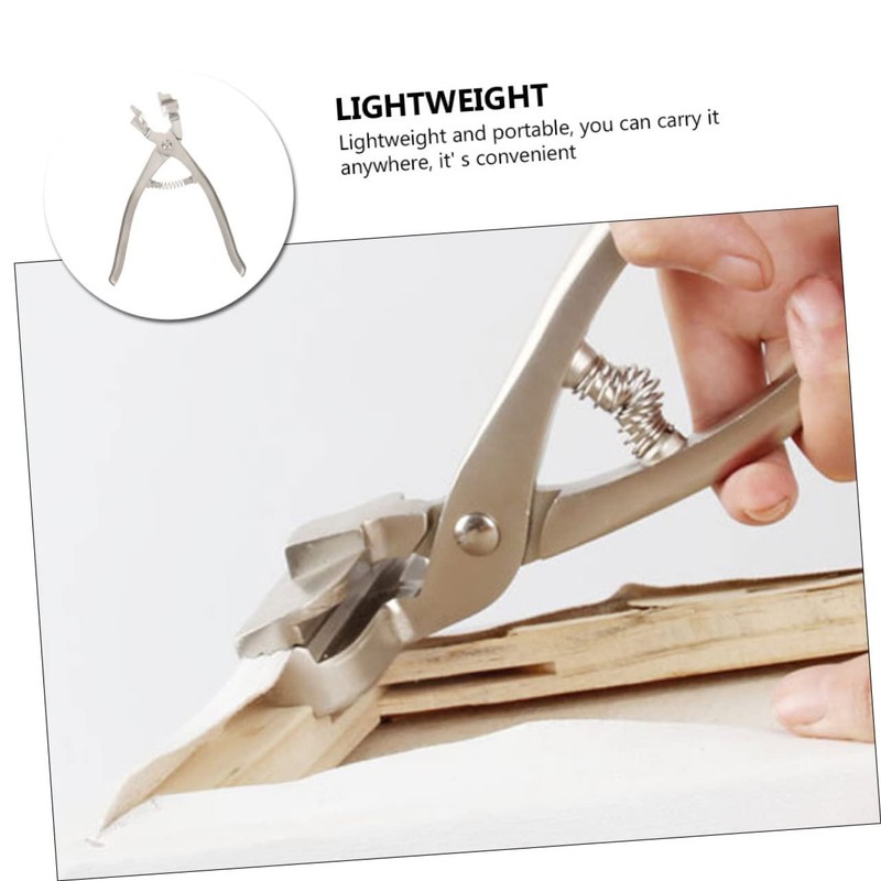 Hohopeti Lightweight Canvas Pliers Spring-Loaded Tension Clamp Wide Mouth Pliers