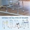 9mm Heavy Duty Rubber Ferrules for Walkers, Zimmer Frames Commodes