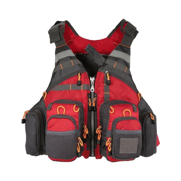 snowzhi Versatile Multi-Pocket Fishing Vest with Detachable Backpack - Breathable,