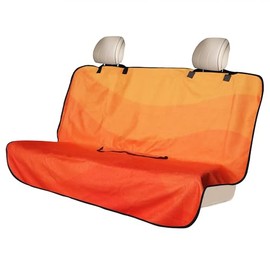 AOTOTON Waterproof Backseat Cover for Car Trucks Van SUV Jeep,Rear Bench Towel Seat Covers,(Orange)