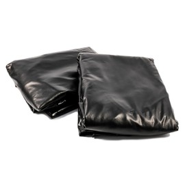 Camco Camper/RV Tire Protectors | Features Buckle and Strap Design for Easy Installation & Fits Wheels 40-Inches to 42-Inches | Crafted of Black Vinyl | 2-Pack (45251)