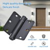 SORGMACH Self Closing Hinge 3 ½"x 3 ½" Satin Nickel