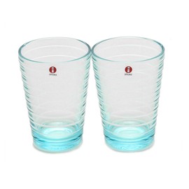 iittala 951067 Inoa Alto Highball, 11.2 fl oz (330 ml) Pair, Water Green