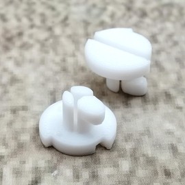 ULEIVA Replacement Screw White 2 Pieces Locking Screw Compatible with Dometic Caravan Motorhome Fridge Ventilation Grille L Winter Cover 4499000115