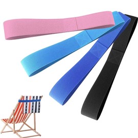 Tomedeks 4 Pack Towel Bands,Beach Towel Clips for Sun Loungers,Towel Bands for Cruise Beach Sun Lounger Pool Chairs,Extra Durable Towel Clips,No Snapping,Cruise Essentials,Beach Essentials