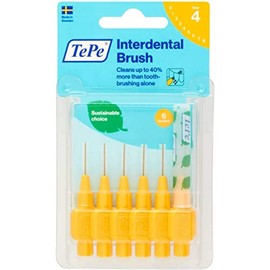 TePe Blisterverpackung Interdentalbürsten gelb 0,7 mm, 1 Packung, 6 Stück