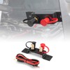 Wsays UTV Battery Jump Post Terminals Relocation Kit Quick Charging