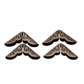 50pcs Iron Book Corner Protectors for Scrapebooking Vintage Photo Album Diary(C086Bronze)