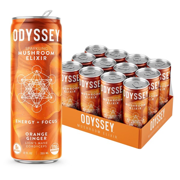 ODYSSEY ELIXIR - Sparkling Energy Mushroom Drink - Lions Mane