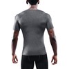 NELEUS Men's 3 Pack Workout Athletic Compression T Shirts,5011,Black,Grey,Red,Black,L,EUR XL