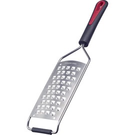 Westmark Gallant Square 29732270 Grater, Coarse, Extraordinary Sharp Blades, Includes Blade Guard, Plastic/Stainless Steel, Black/Red/Silver