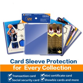 Nixitlo 3x4 Top Loaders for Cards, Ultra Clear Protection for Sports, MTG Cards (20 Hard Sleeves + 20 Soft Sleeves)