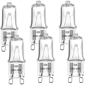 VINBE G9 Halogen Bulb T4 25W JCD Dual Pin 250lm 230V Dimmable, 2700K Warm White, Used for Chandelier, Cabinet Lights, Landscape Lights, Wall Lights (Pack of 10)