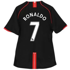 Ronaldo Black Short Sleeve 2008 - L