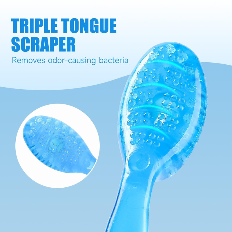 PANLOPU Disposable Toothbrush 4inch 5-in-1 Toothpaste Bead 26 pcs (Mint)