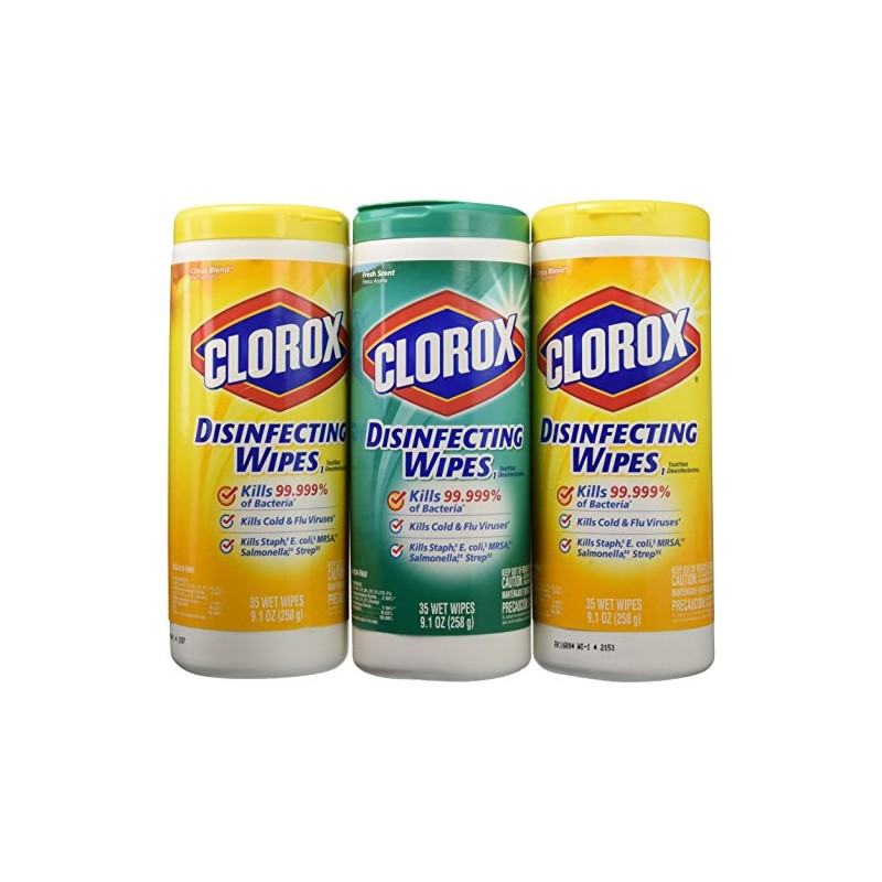 Clorox Wet Wipes Lemon Fresh & Fresh Scent - 3