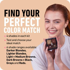 BOLDIFY Hairline Powder Instantly Conceals Hair Loss, Root Cover Up Hair Powder, Hair Toppers for Women & Men, Stain-Proof 48hr Formula [Grays] - Color Discovery Kit