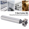 T Slot Cutter Bit HSS High Speed Steel Straight Shank