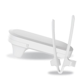 Chip Finger Grabber, Snacking Chopsticks for Mess-Free Eating, Finger Chopsticks for Snacks on the Go - White